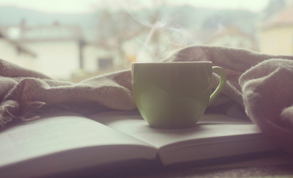 open book, coffee cup, morning ,reading